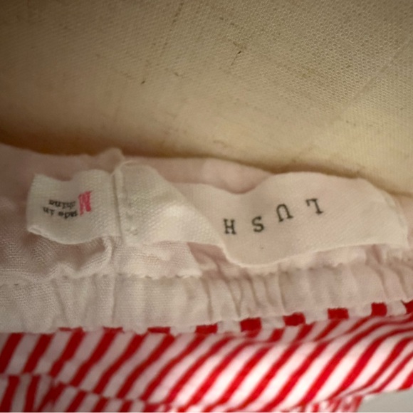 Red and White Striped Halter Dress - Picture 6 of 7